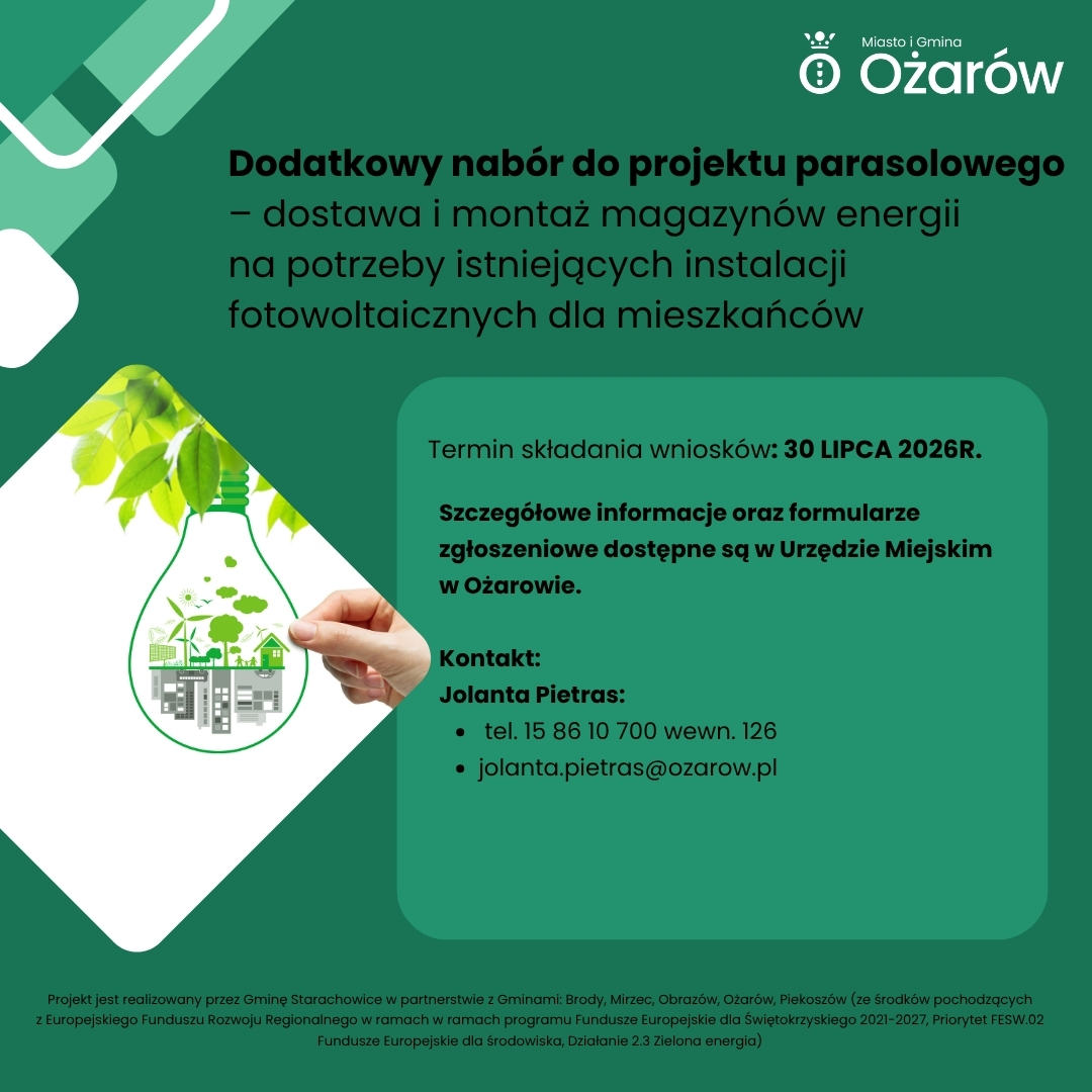 Nab&oacute;r wniosk&oacute;w na magazyny energii