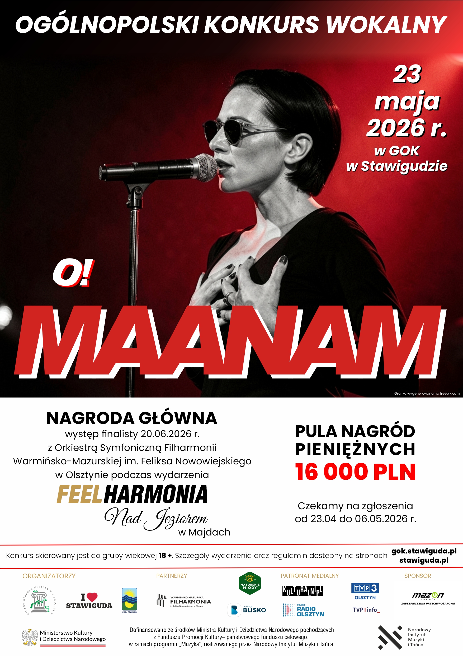 Konkurs wokalny Maanam Kora 2026