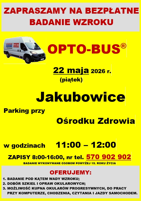 Badanie wzroku w Jakubowicach