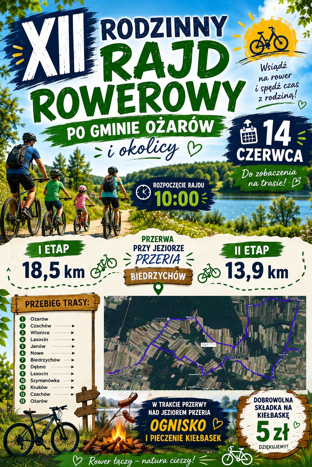 Rajd rowerowy po Gminie Ożarów Rajd rowerowy po Gminie Ożarów